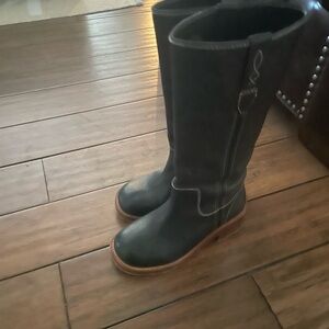 Free People Victorian Black Blaze Pull-On Boots